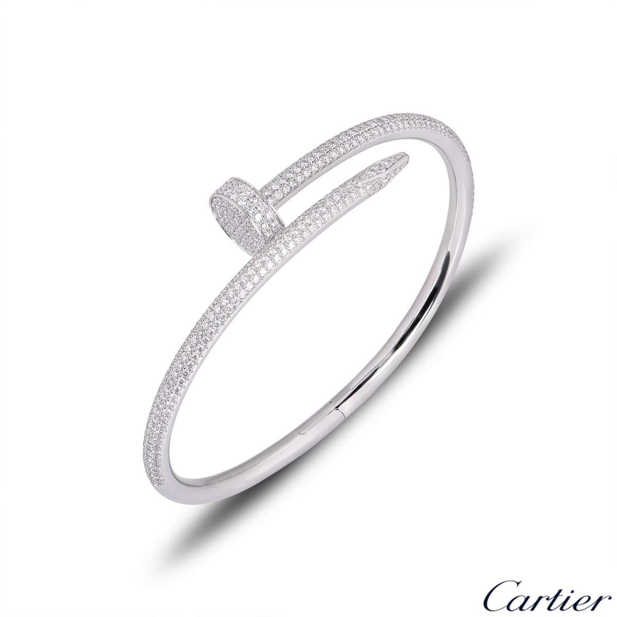 cartier white gold with diamonds